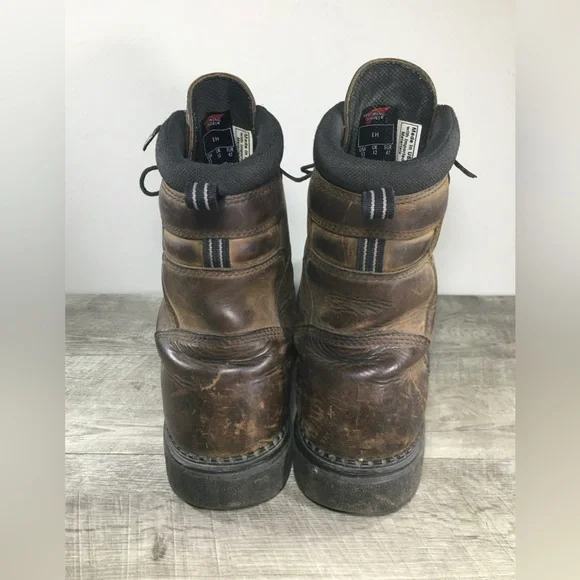 Red Wing Shoes Mens 414 Brown Leather Work Waterproof Dry Soft Toe Boots Size 13 Red Wing Shoes Mens 414 Brown Leather Work Waterproof Dry  main image 3